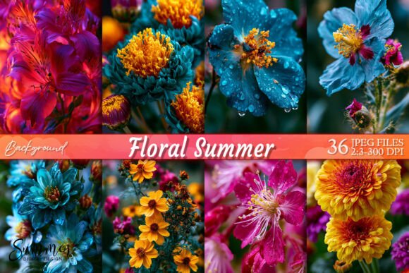 Download Floral Summer Wall Art Wallpaper Bundle - Wallpaper Collection