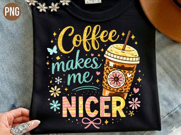Download Coffee Makes Me Nicer Iced Drink PNG - Iced drink Collection