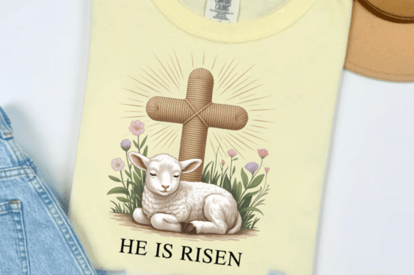 Download He is Risen Easter Jesus Lamb Cross PNG - Premium Bundle