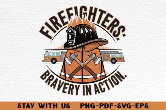 Download Firefighter Trendy Graphic, SVG, PNG. - Trendy graphic Collection